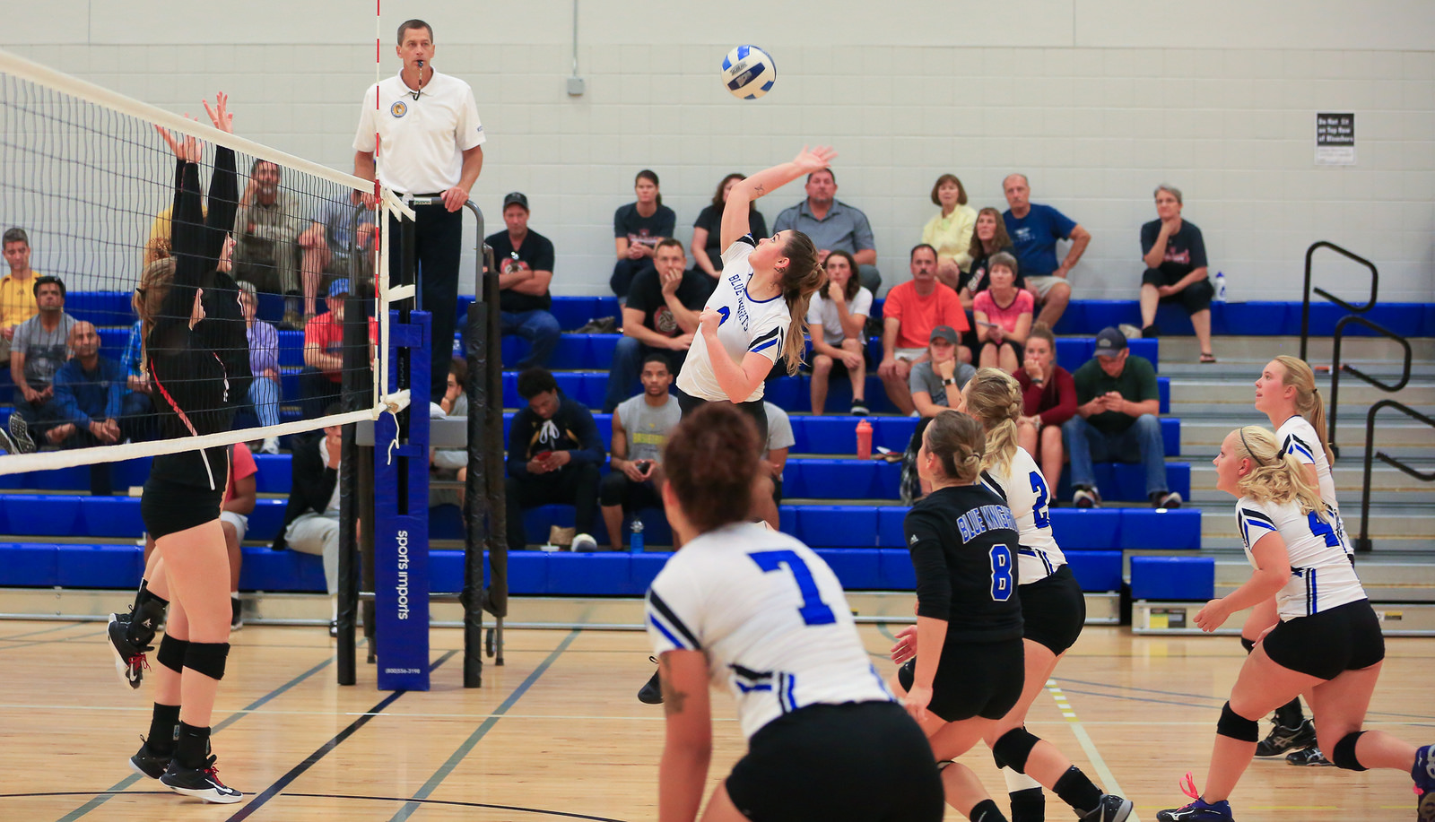 The Blue Knights Volleyball Team Goes 0-2 on the road